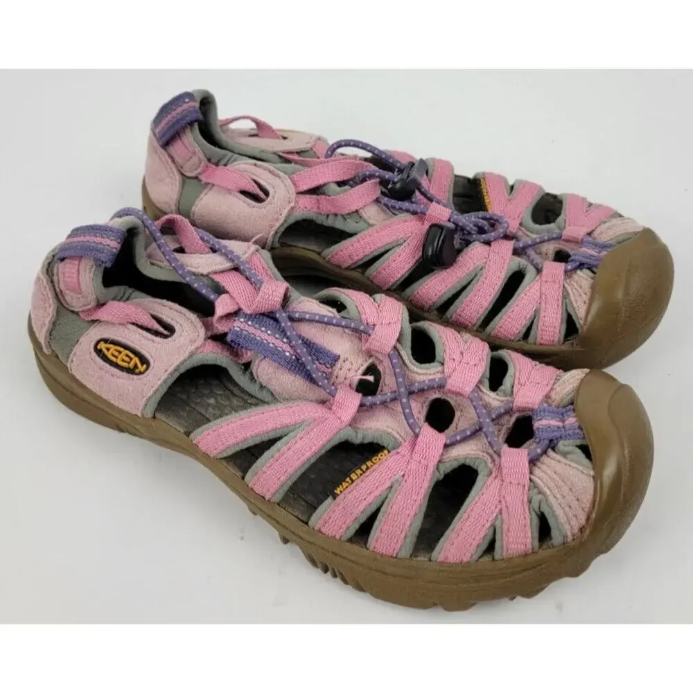 Keen Whisper Waterproof Sandals / Shoes Pink Youth Size 5 (READ)